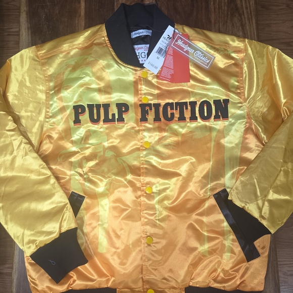 Headgear Classics Other - Pulp Fiction Yellow Satin Bomber Jacket